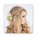 beautiful hairstyles android application logo